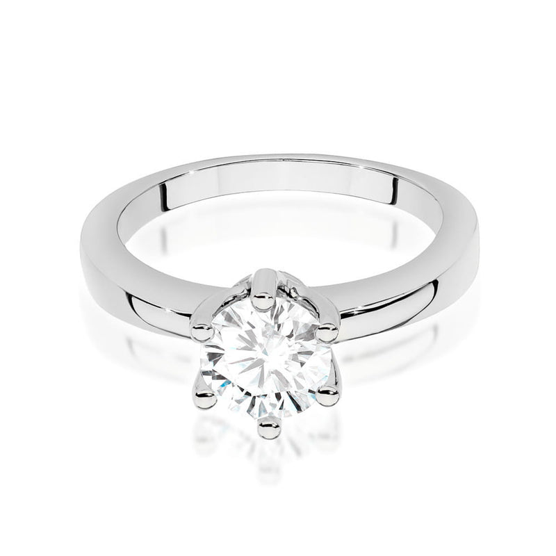 Inel Aur 14K cu Diamant Natural 1.00 ct, imaginea 10 din 12