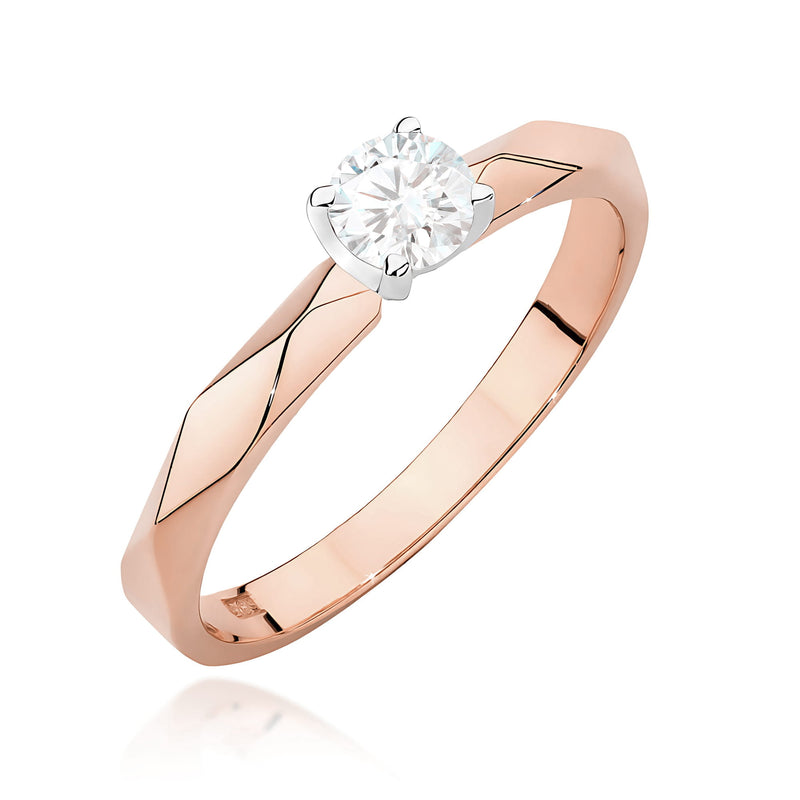 Inel Aur 14K cu Diamant Natural 0.25 ct, imaginea 5 din 12