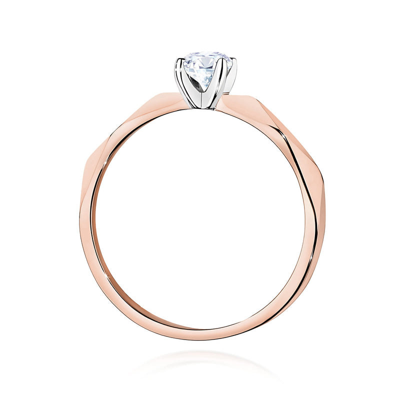 Inel Aur 14K cu Diamant Natural 0.25 ct, imaginea 7 din 12