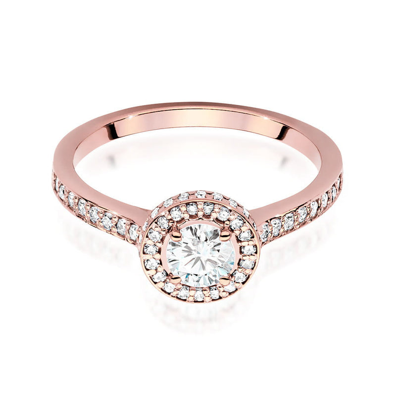 Inel Aur 14K cu Diamante Naturale 0.87 ct, imaginea 5 din 9