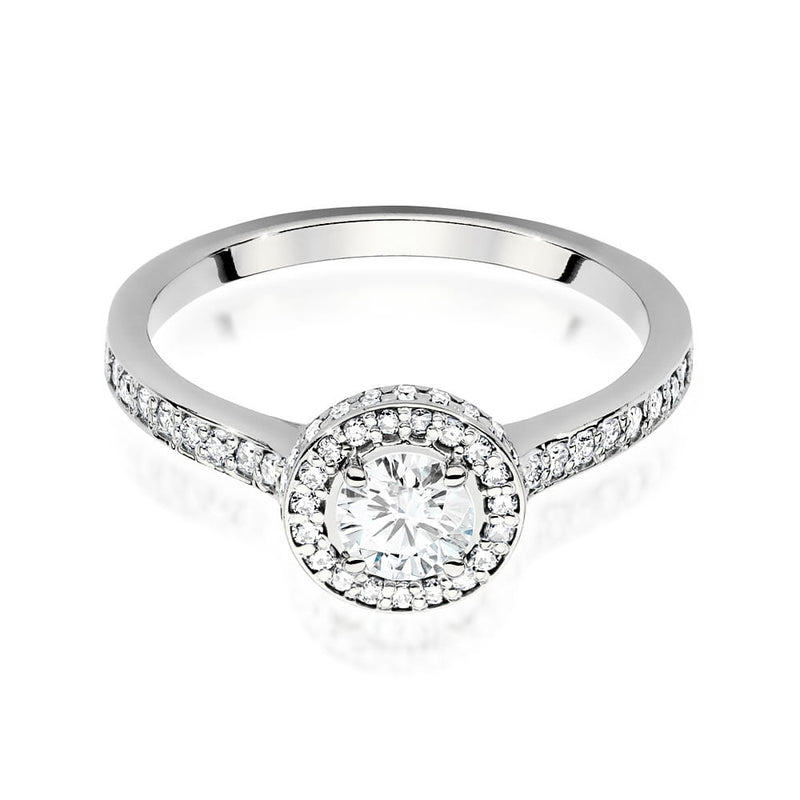 Inel Aur 14K cu Diamante Naturale 0.87 ct, imaginea 8 din 9
