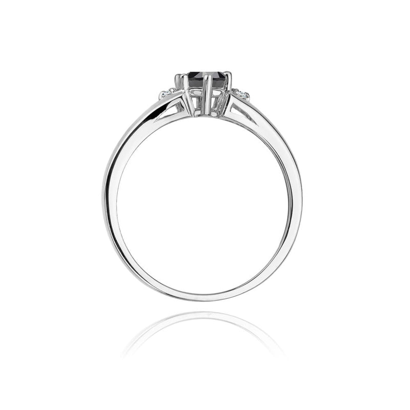 Inel Aur 14K cu Diamante Naturale Albe si Negre 0.53 ct, imaginea 11 din 12