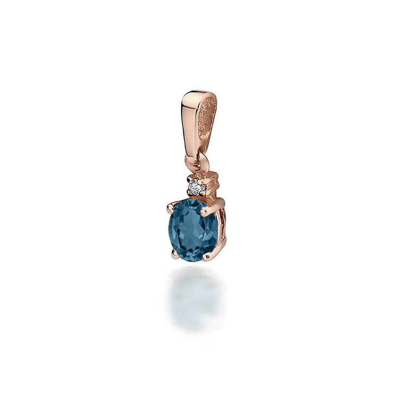 Pandantiv Aur 14K cu Diamante Naturale 0.03 ct, imaginea 3 din 6