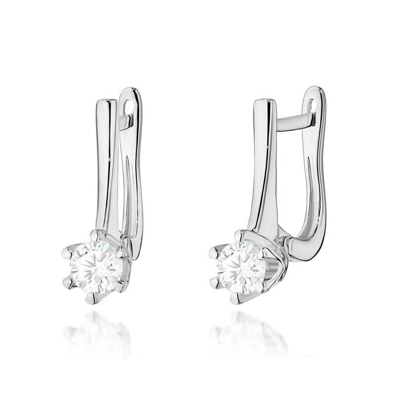 Cercei Aur 14K cu Diamante Naturale 0.30 ct, imaginea 5 din 6