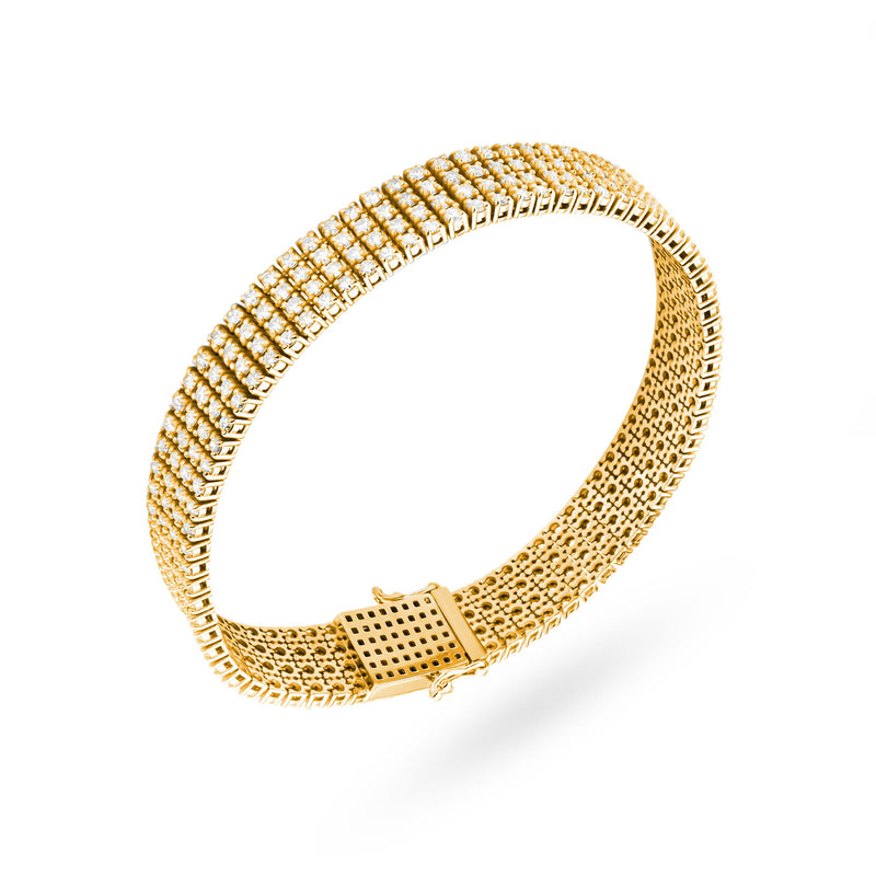 Bratara Aur 14K cu Diamante Naturale 6.00 ct, imaginea 2 din 5