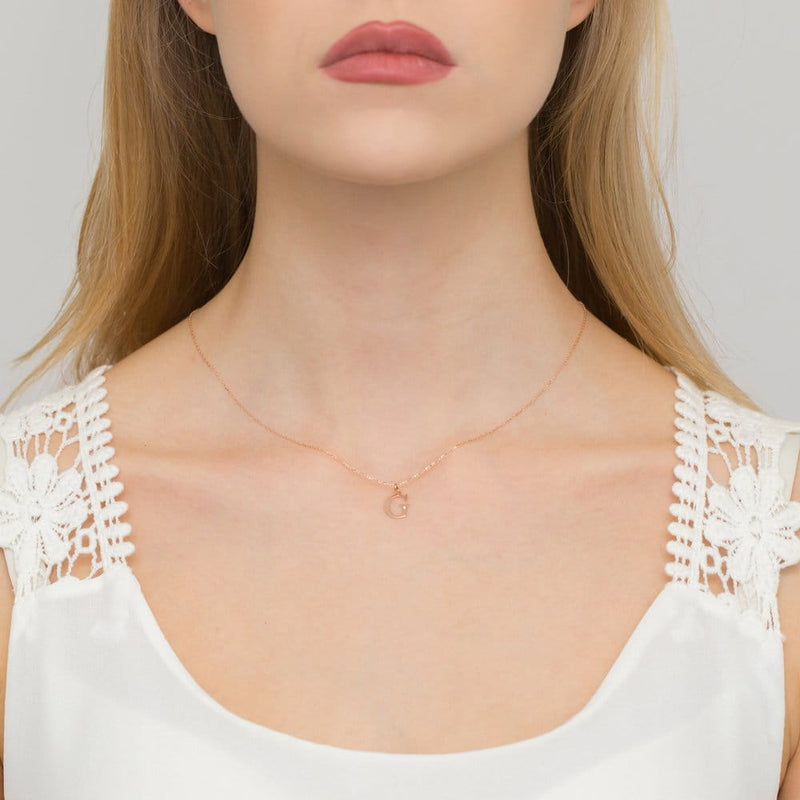Pandantiv Aur 14K cu Diamante Naturale 0.01 ct, imaginea 2 din 2