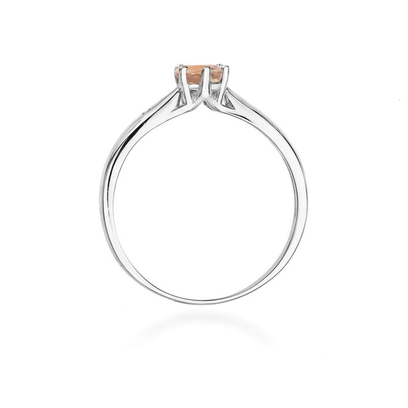 Inel Aur 14K cu Morganit 0.40 ct si Diamante Naturale 0.01 ct, imaginea 11 din 12