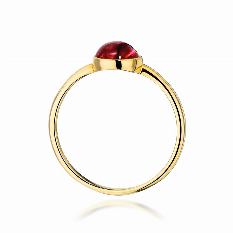 Inel Aur 14K cu Pink Tourmaline 1.00 ct, imaginea 3 din 12