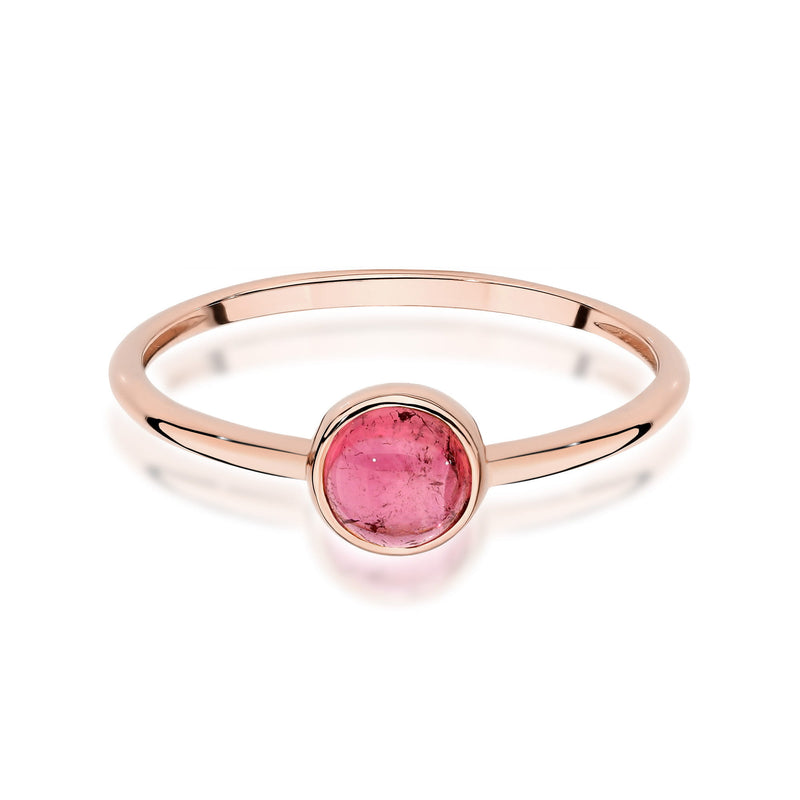 Inel Aur 14K cu Pink Tourmaline 1.00 ct, imaginea 6 din 12