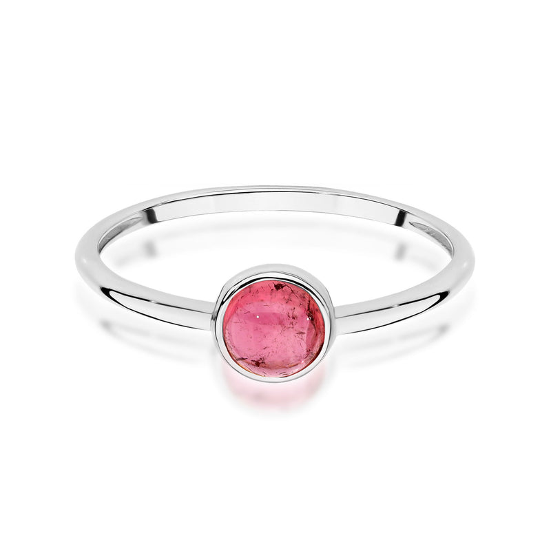 Inel Aur 14K cu Pink Tourmaline 1.00 ct, imaginea 10 din 12