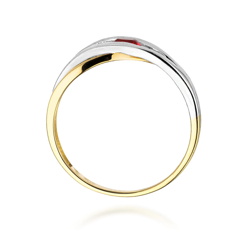 Inel Aur 14K cu Rubin 0.15 ct, imaginea 3 din 12