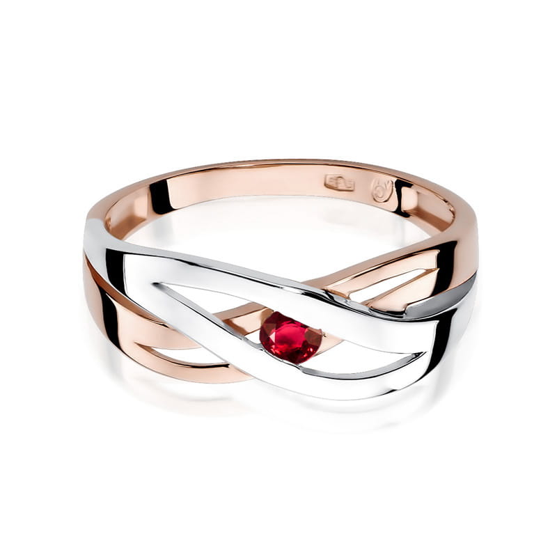 Inel Aur 14K cu Rubin 0.15 ct, imaginea 6 din 12