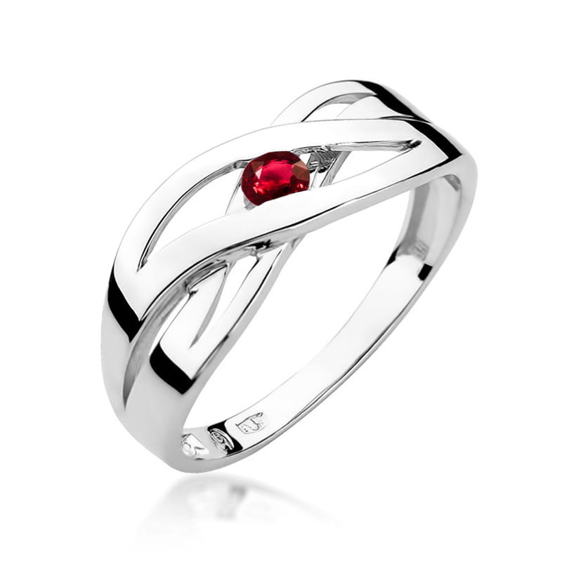 Inel Aur 14K cu Rubin 0.15 ct, imaginea 9 din 12