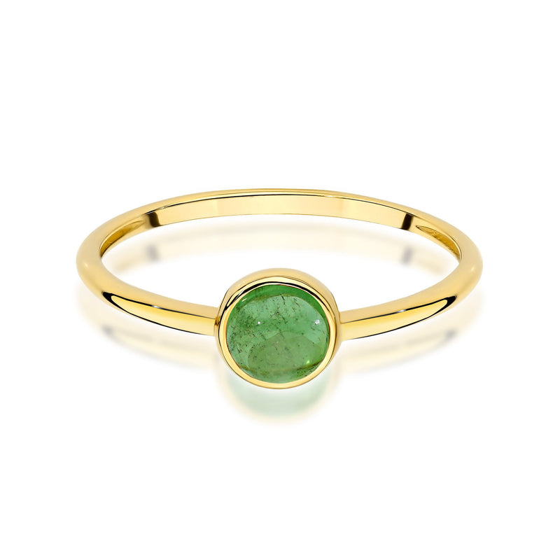 Inel Aur 14K cu Green Tourmaline 1.00 ct, imaginea 2 din 12