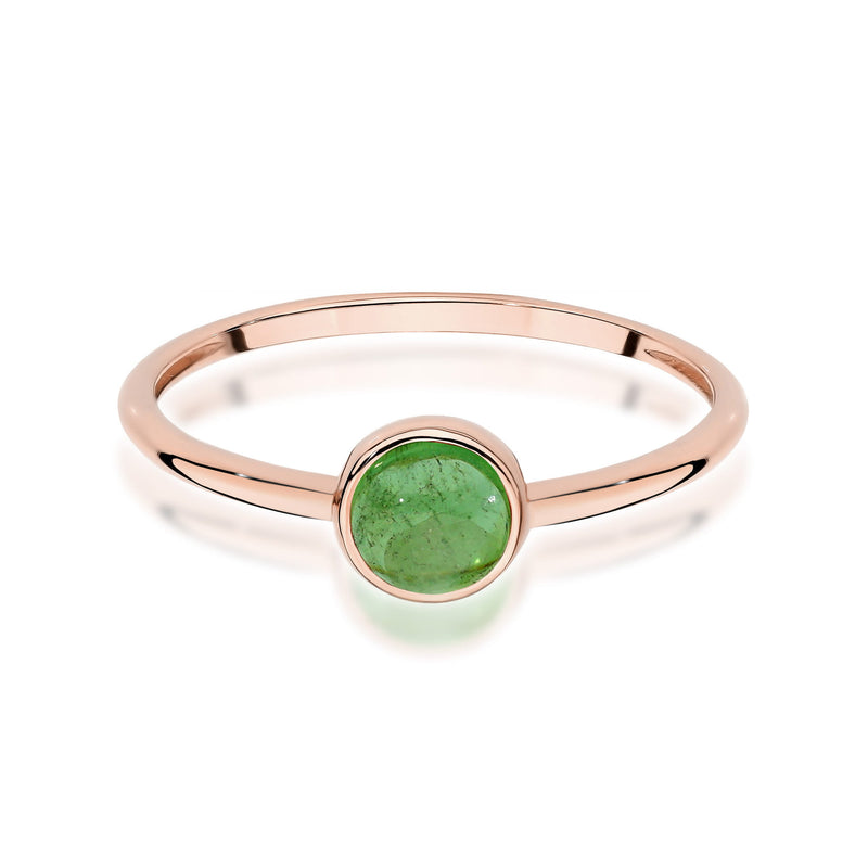 Inel Aur 14K cu Green Tourmaline 1.00 ct, imaginea 6 din 12