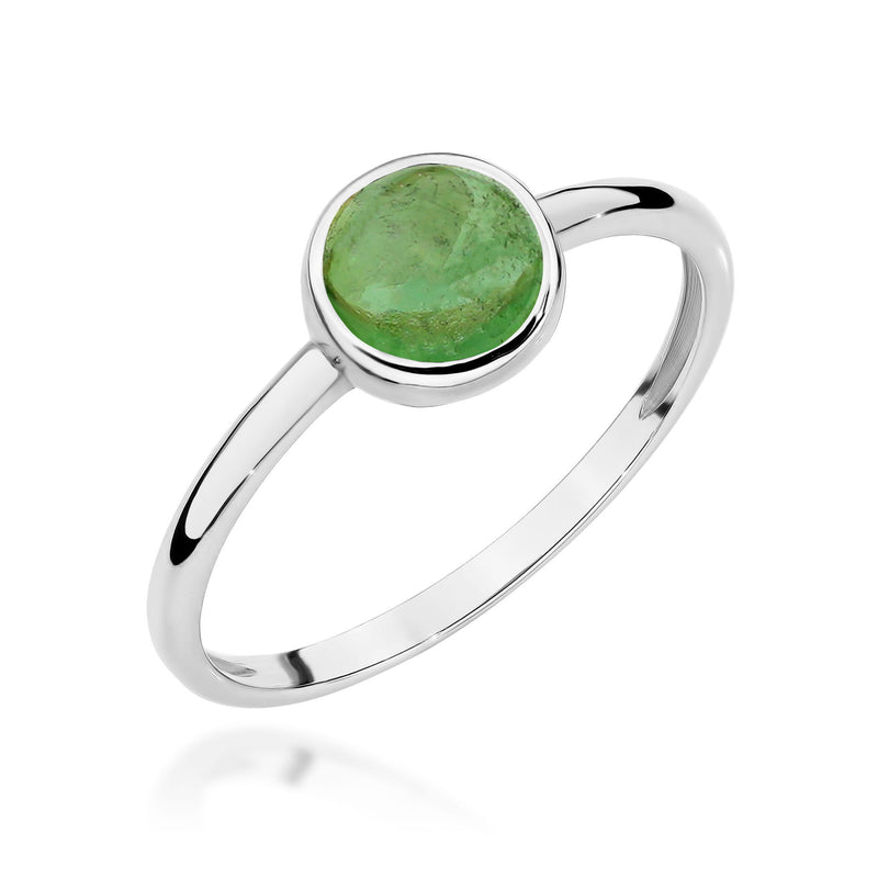 Inel Aur 14K cu Green Tourmaline 1.00 ct, imaginea 9 din 12