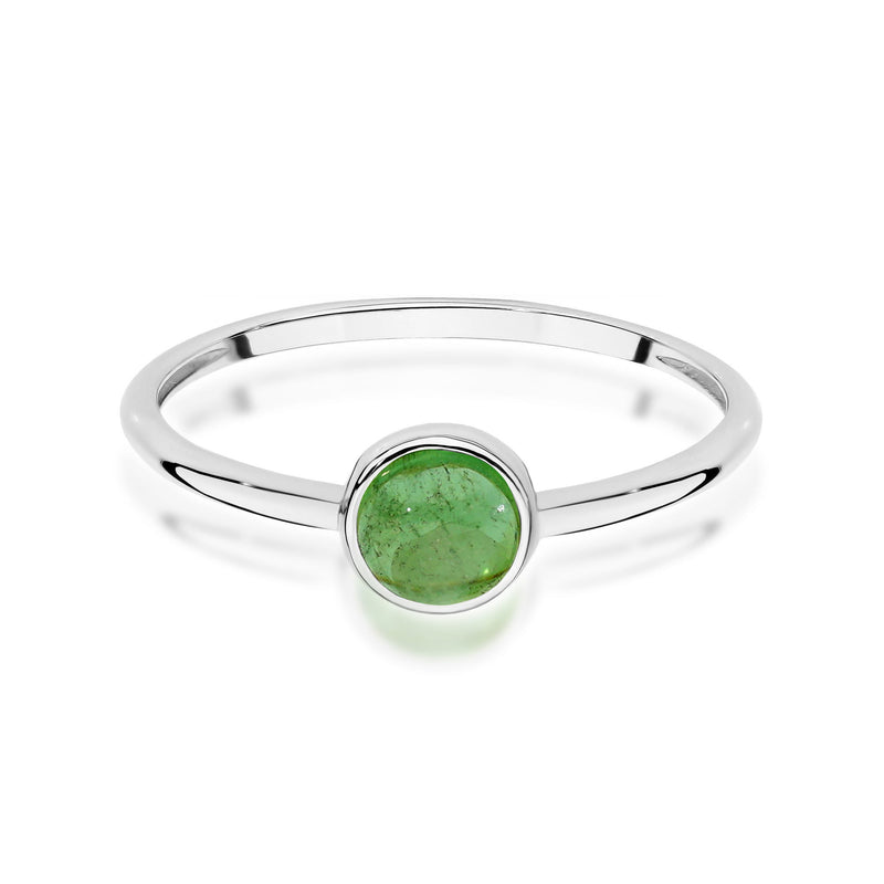Inel Aur 14K cu Green Tourmaline 1.00 ct, imaginea 10 din 12