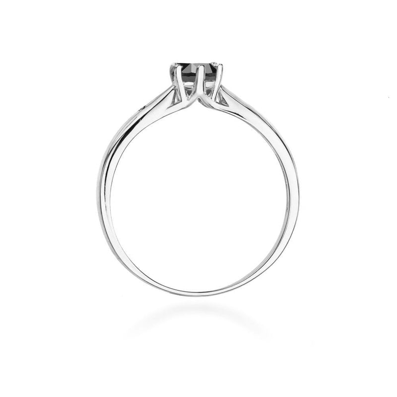 Inel Aur 14K cu Diamante Naturale Albe si Negre 0.51 ct, imaginea 11 din 12
