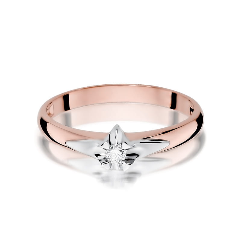 Inel Aur 14K cu Diamant Natural 0.05 ct, imaginea 6 din 12