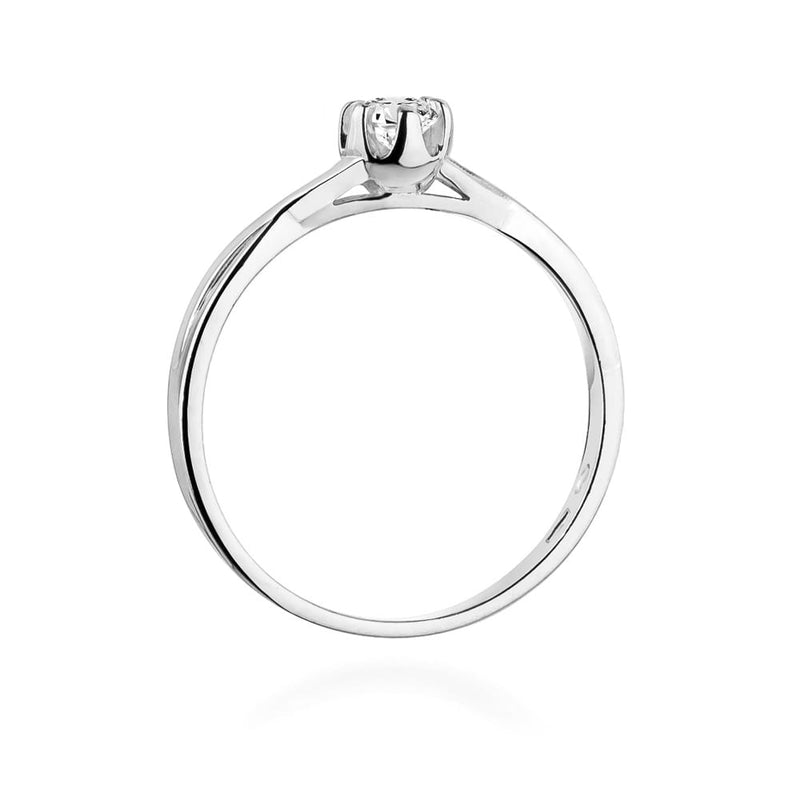 Inel Aur 14K cu Diamant Natural 0.20 ct, imaginea 11 din 12