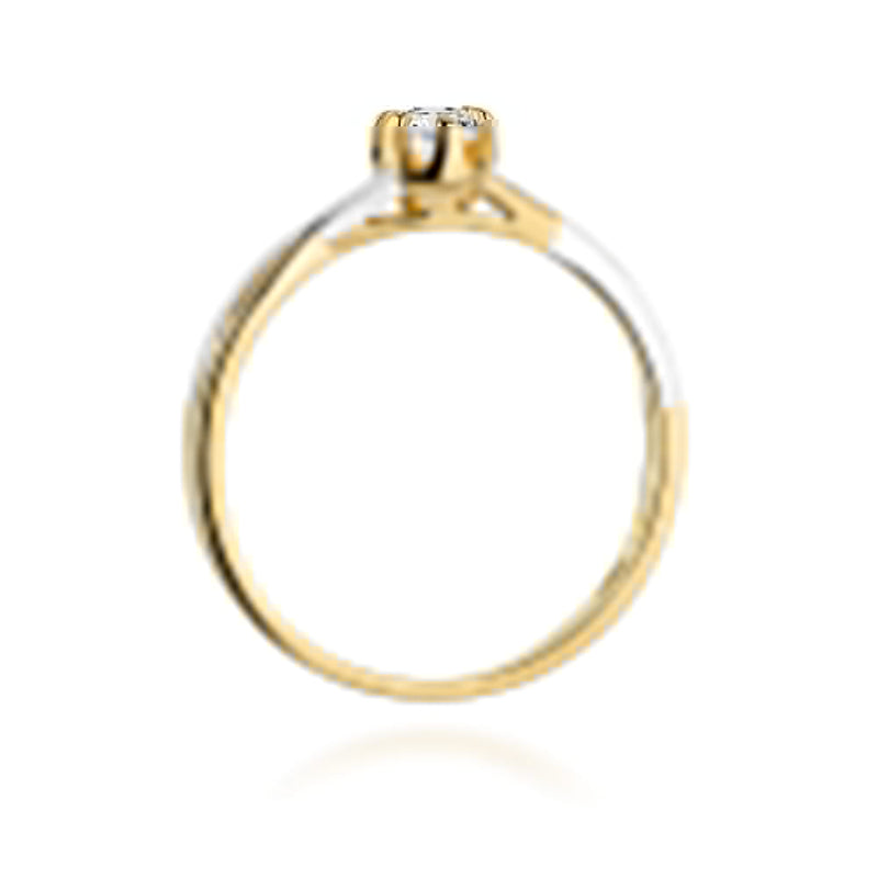 Inel Aur 14K cu Diamant Natural 0.20 ct, imaginea 3 din 12