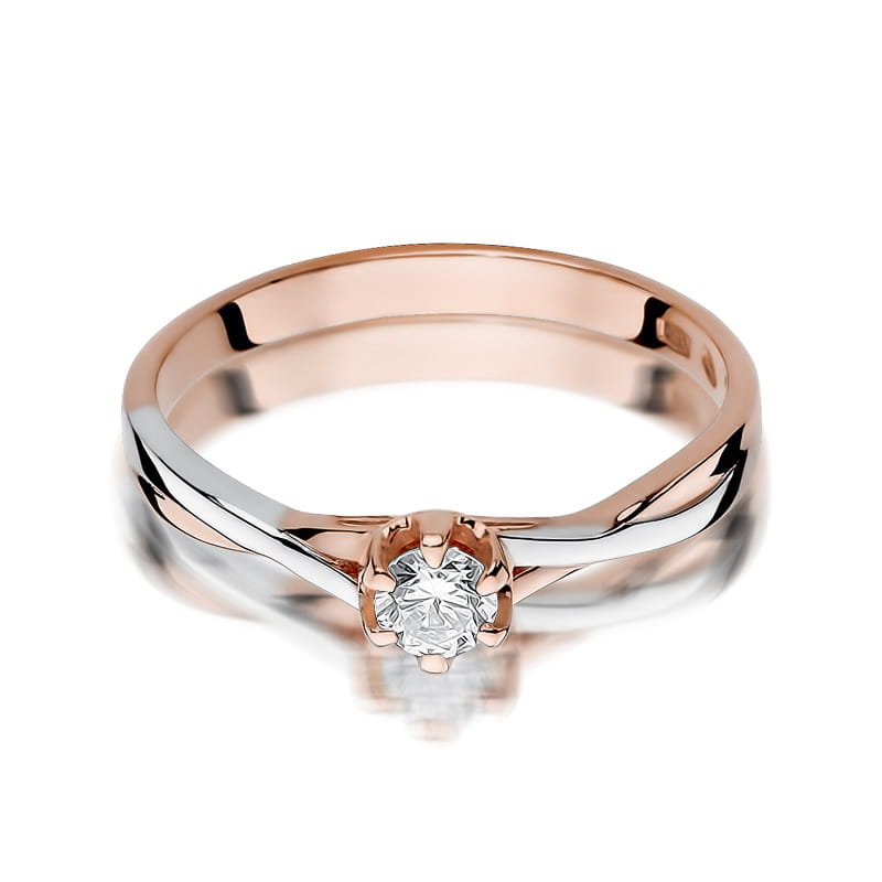 Inel Aur 14K cu Diamant Natural 0.20 ct, imaginea 6 din 12