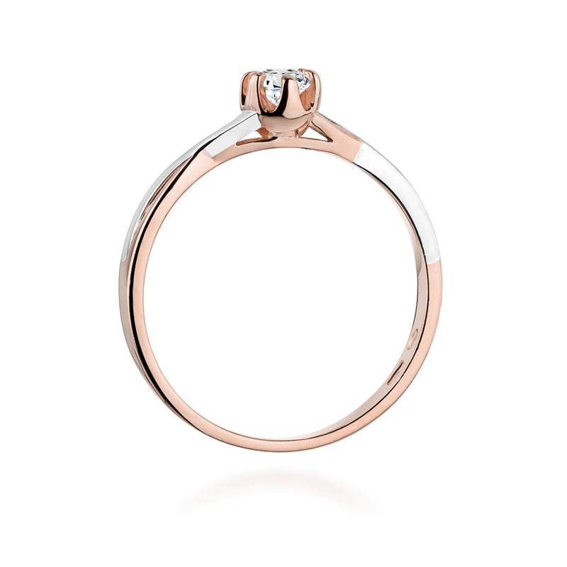 Inel Aur 14K cu Diamant Natural 0.20 ct, imaginea 7 din 12