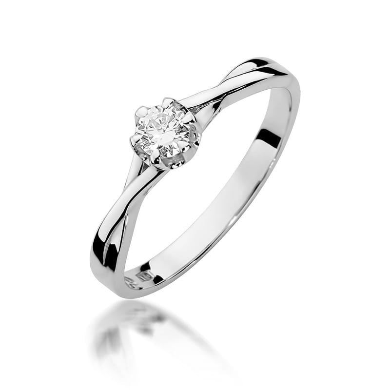 Inel Aur 14K cu Diamant Natural 0.20 ct, imaginea 9 din 12