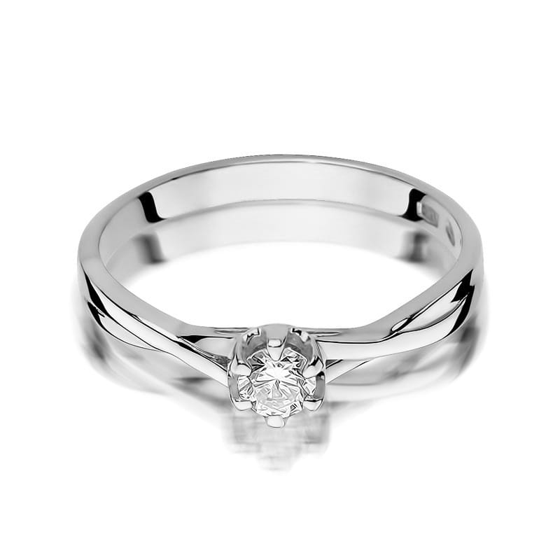 Inel Aur 14K cu Diamant Natural 0.20 ct, imaginea 10 din 12