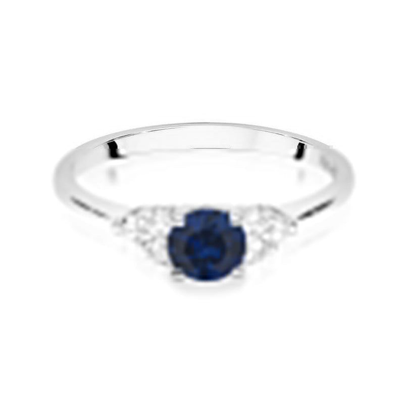 Inel Aur 14K cu Safir 0.50 ct si Diamante Naturale 0.18 ct, imaginea 22 din 24