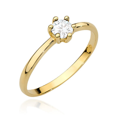 Inel Aur 14K cu Diamant Natural 0.30 ct