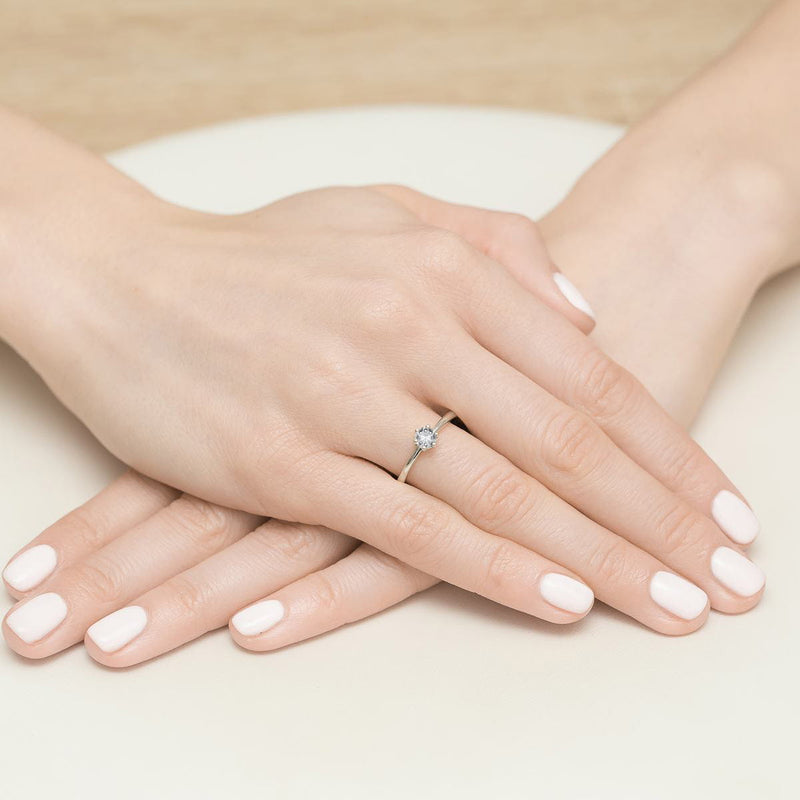 Inel Aur 14K cu Diamant Natural 0.30 ct, imaginea 12 din 12