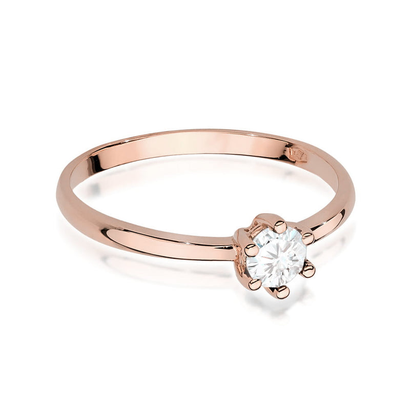 Inel Aur 14K cu Diamant Natural 0.30 ct, imaginea 6 din 12