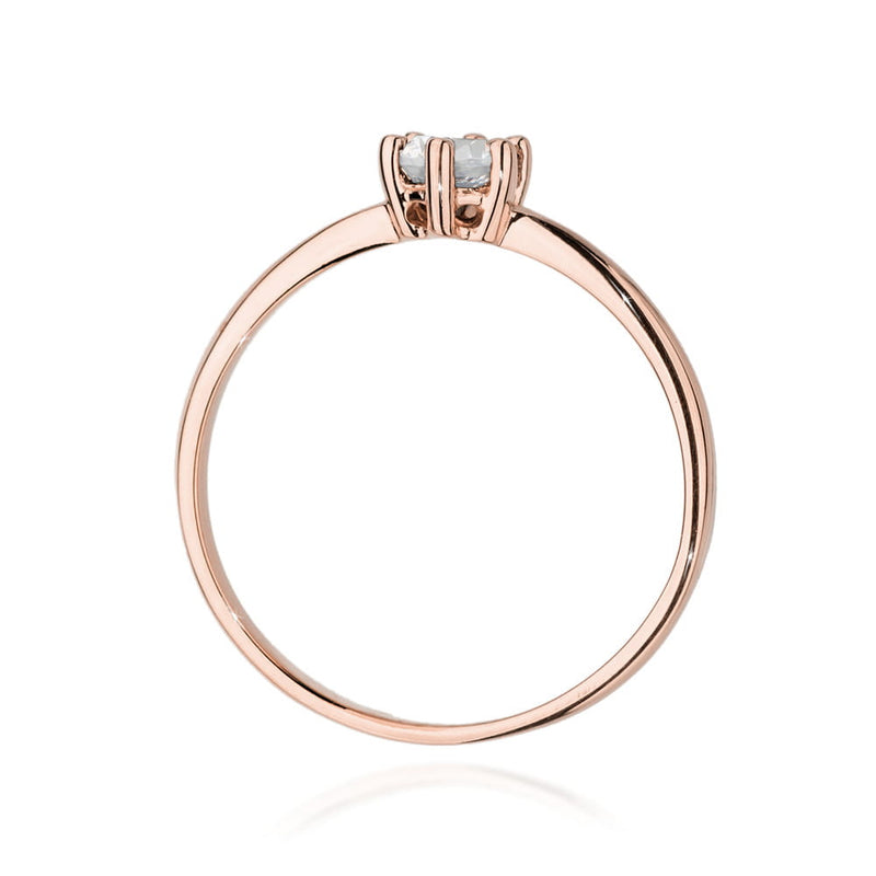 Inel Aur 14K cu Diamant Natural 0.30 ct, imaginea 7 din 12