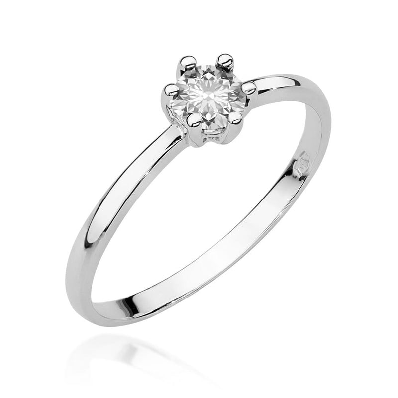 Inel Aur 14K cu Diamant Natural 0.30 ct, imaginea 9 din 12