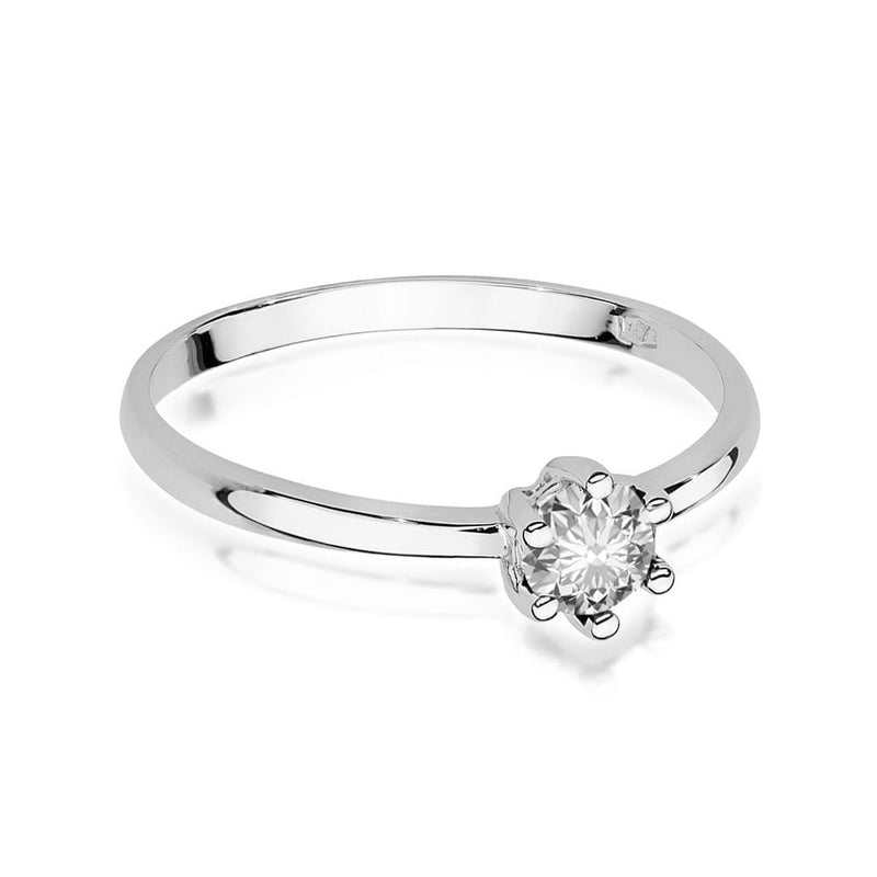 Inel Aur 14K cu Diamant Natural 0.30 ct, imaginea 10 din 12
