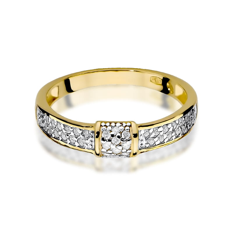 Inel Aur 14K cu Diamante Naturale 0.19 ct, imaginea 2 din 12