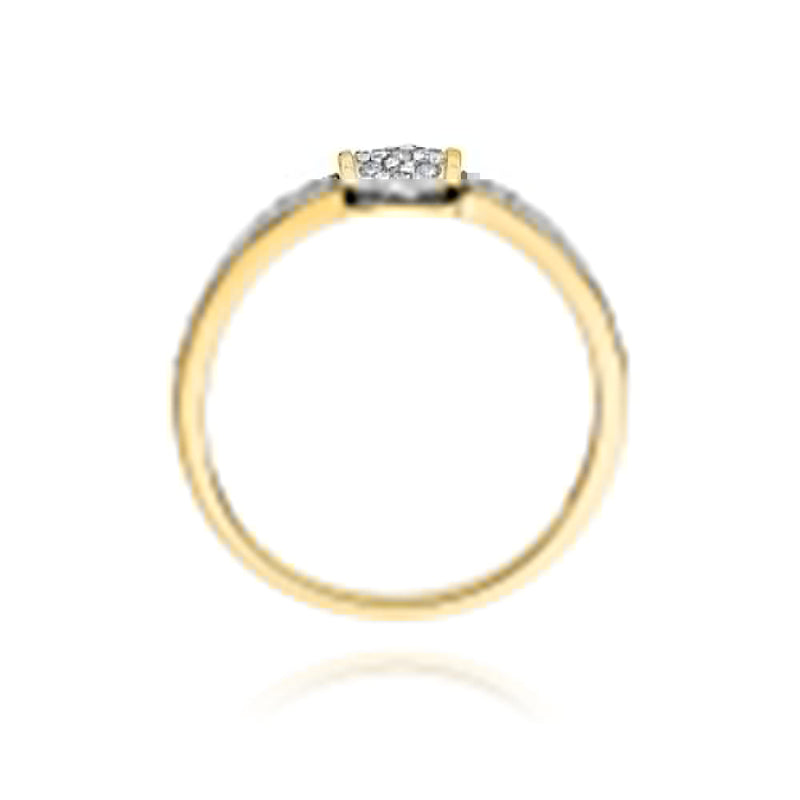 Inel Aur 14K cu Diamante Naturale 0.19 ct, imaginea 4 din 12