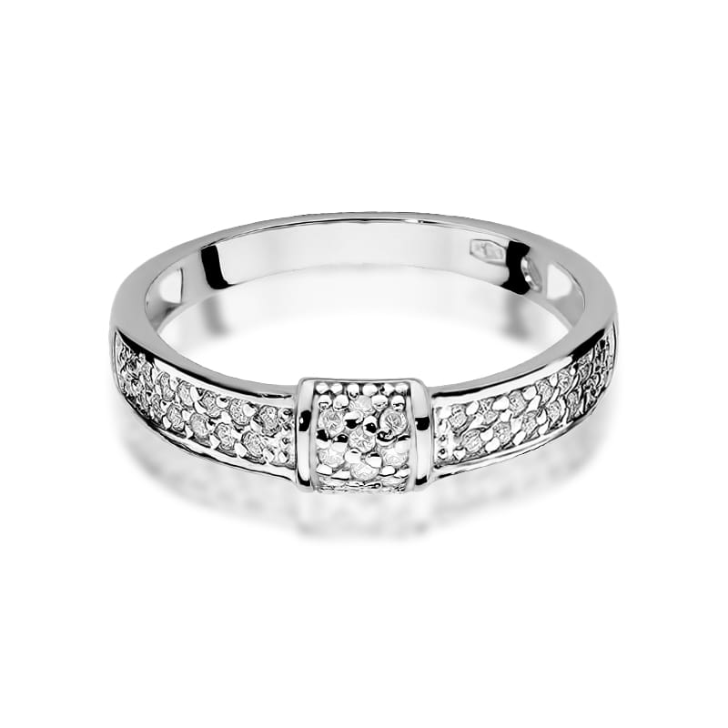 Inel Aur 14K cu Diamante Naturale 0.19 ct, imaginea 10 din 12