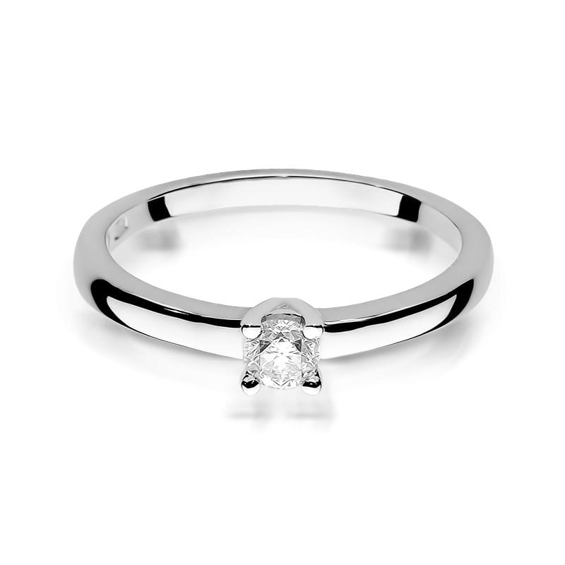 Inel Aur 14K cu Diamant Natural 0.15 ct, imaginea 10 din 12
