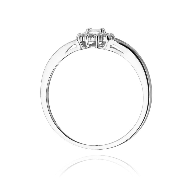 Inel Aur 14K cu Diamante Naturale 0.19 ct, imaginea 11 din 12