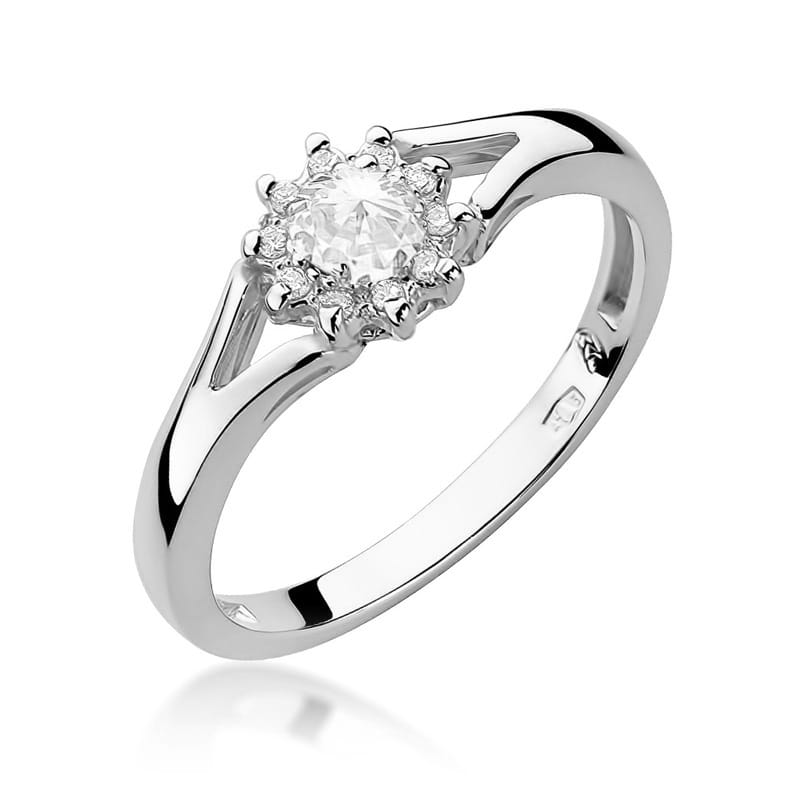 Inel Aur 14K cu Diamante Naturale 0.19 ct, imaginea 9 din 12