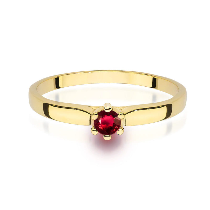Inel Aur 14K cu Rubin 0.15 ct, imaginea 2 din 12