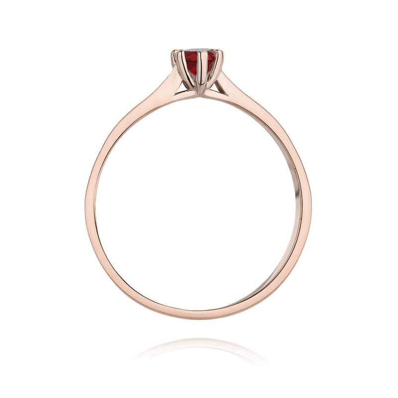 Inel Aur 14K cu Rubin 0.15 ct, imaginea 7 din 12