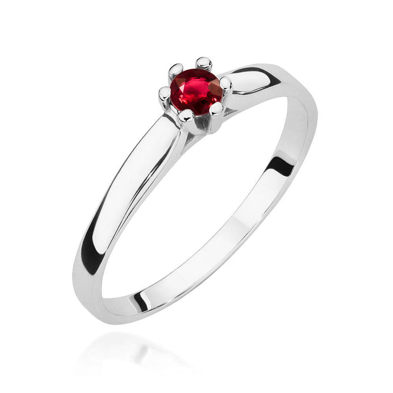 Inel Aur 14K cu Rubin 0.15 ct, imaginea 9 din 12