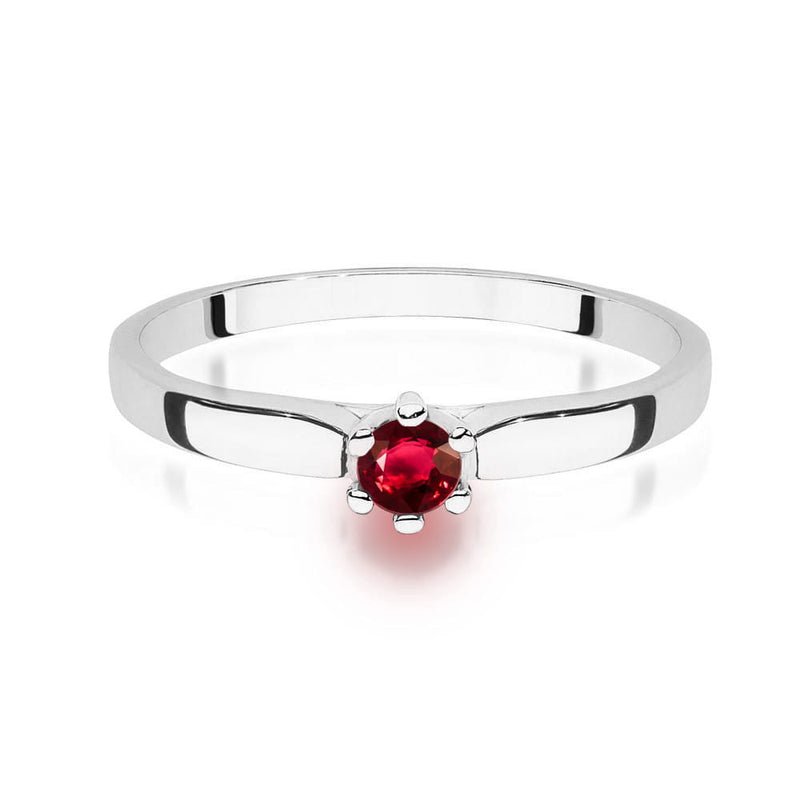 Inel Aur 14K cu Rubin 0.15 ct, imaginea 10 din 12