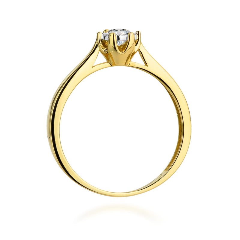 Inel Aur 14K cu Diamant de Laborator 0.20 ct, imaginea 3 din 12