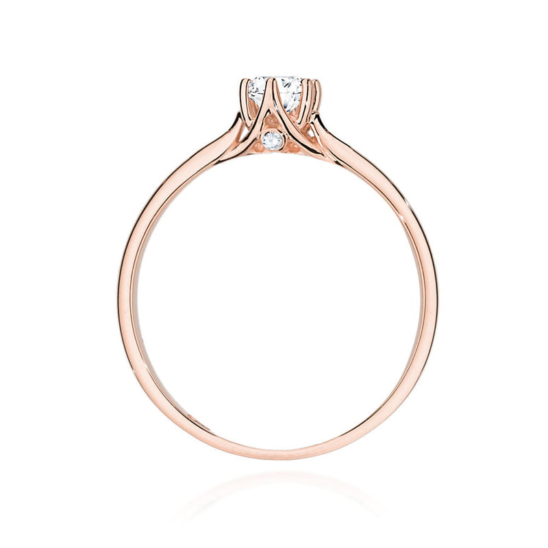 Inel Aur 14K cu Diamante de Laborator 0.21 ct, imaginea 7 din 12