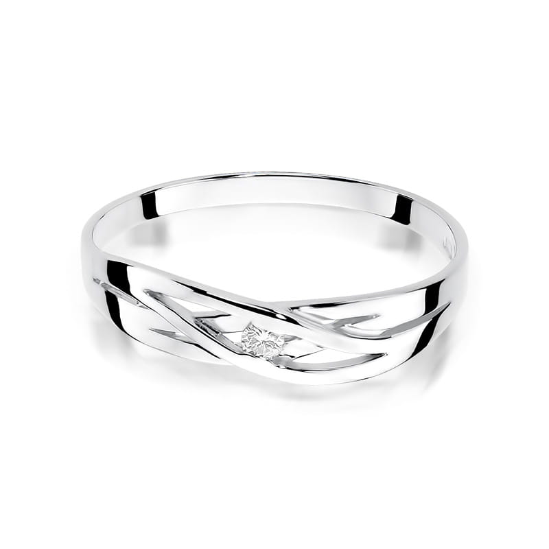 Inel Aur 14K cu Diamant Natural 0.04 ct, imaginea 10 din 12