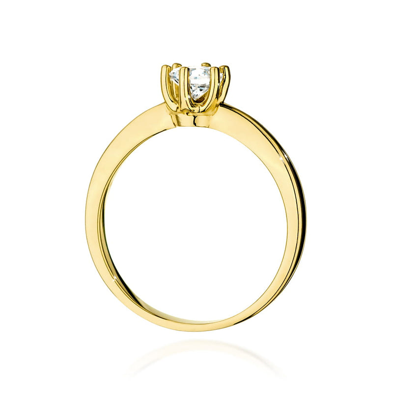 Inel Aur 14K cu Diamante de Laborator 0.40 ct, imaginea 3 din 9